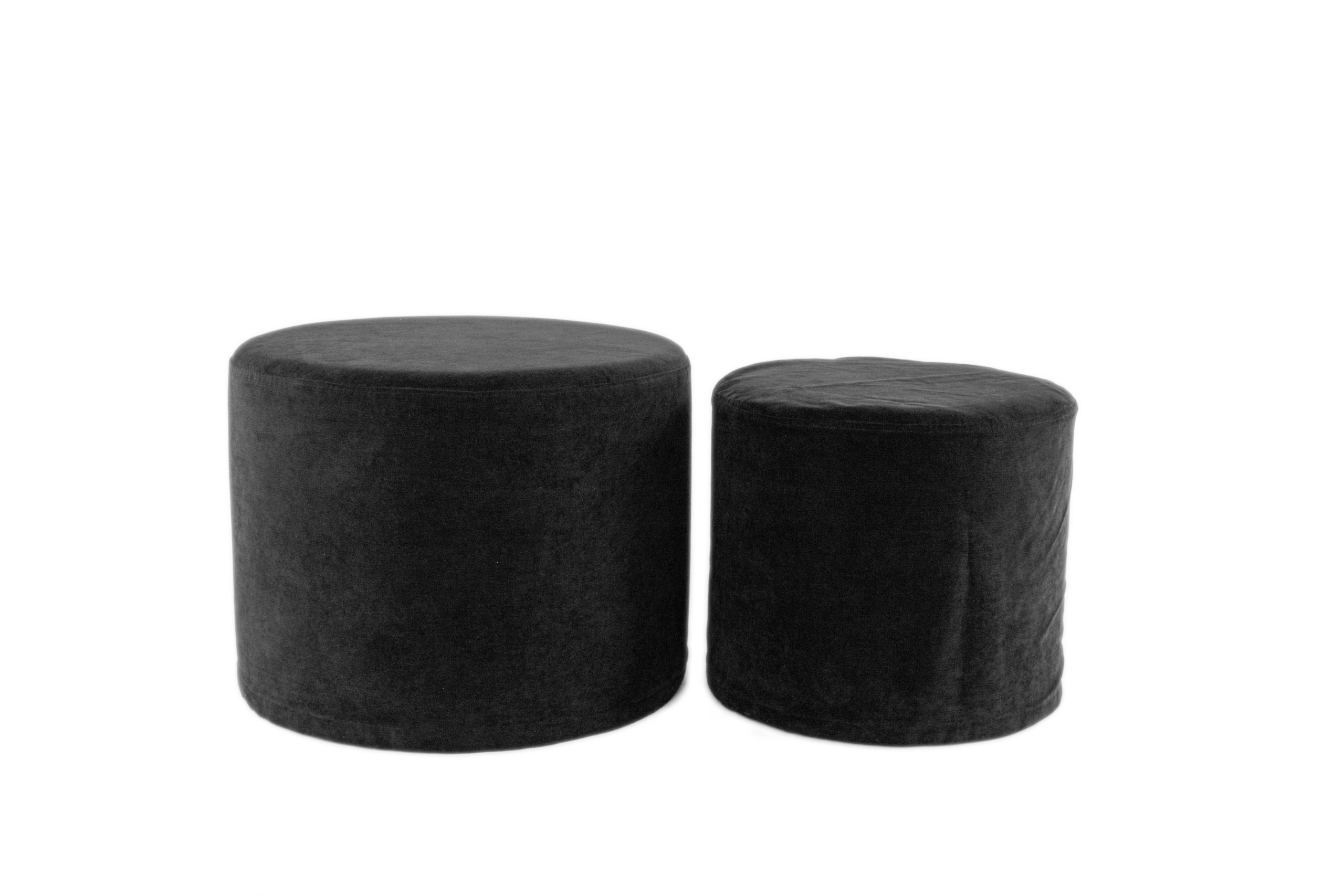 Pouf Nero – Sgabello Morbido E Versatile Per Soggiorno E Camera Da Letto